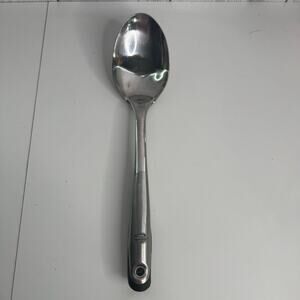 Vintage Revere Ware Stainless Steel w/Grip Solid Serving Spoon 13"